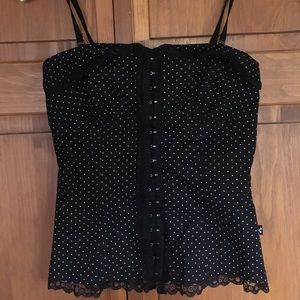 Royal Bones black corset top